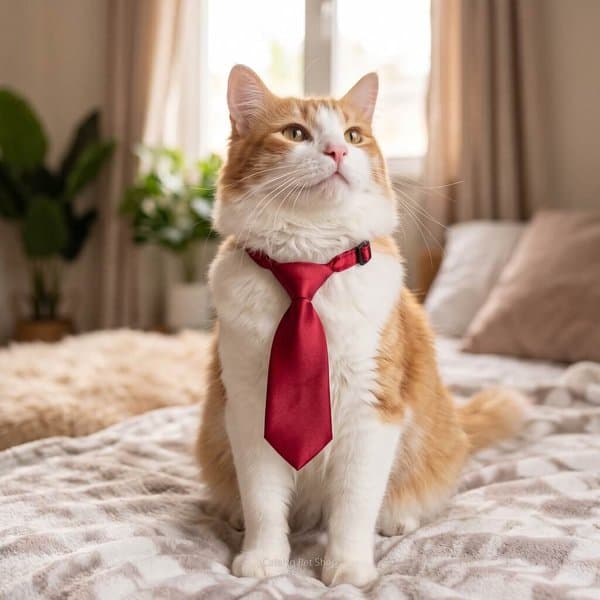 Cute Adjustable Collar belt Cat Tie